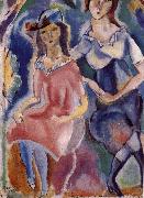 Jules Pascin Sister oil painting on canvas